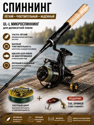 Рыбалка с Михалычем SPmik-1.65 спиннинговое 1.65 м
