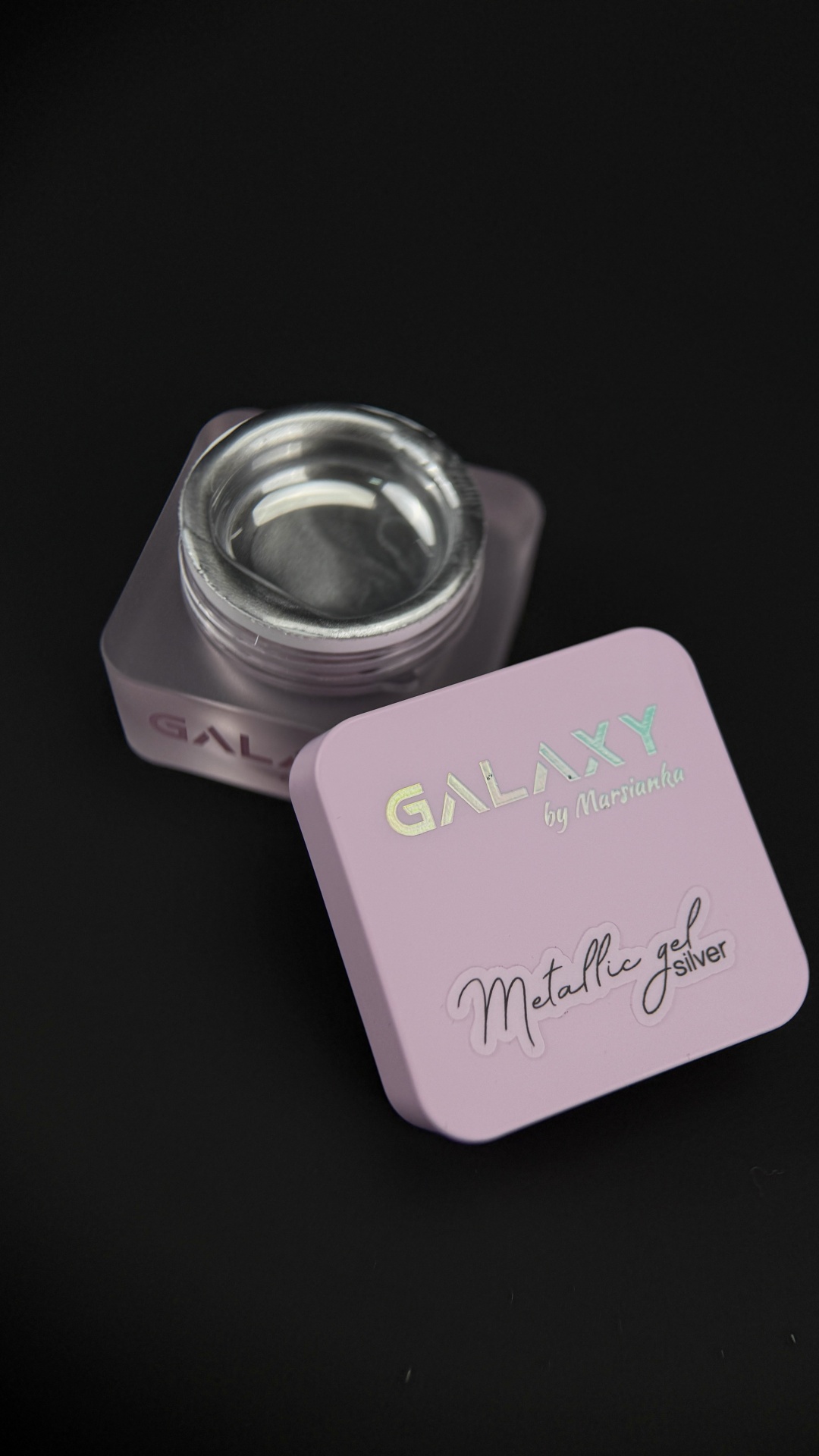 Galaxy гель для дизайна Metallic серебристый 5 мл