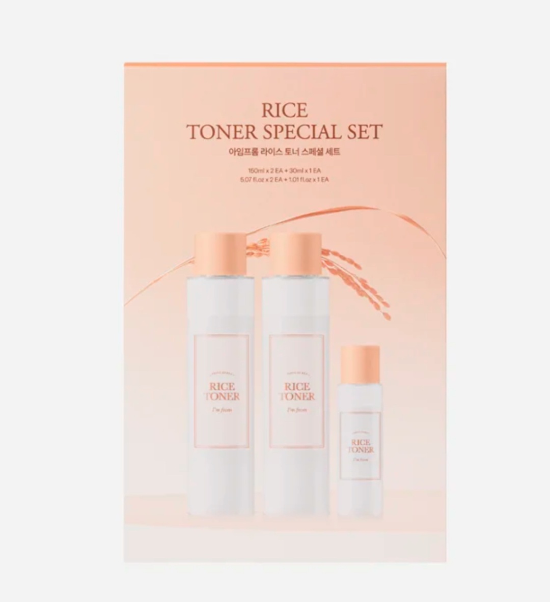 I'M FROM rice toner special set набор уходовой косметики унисекс