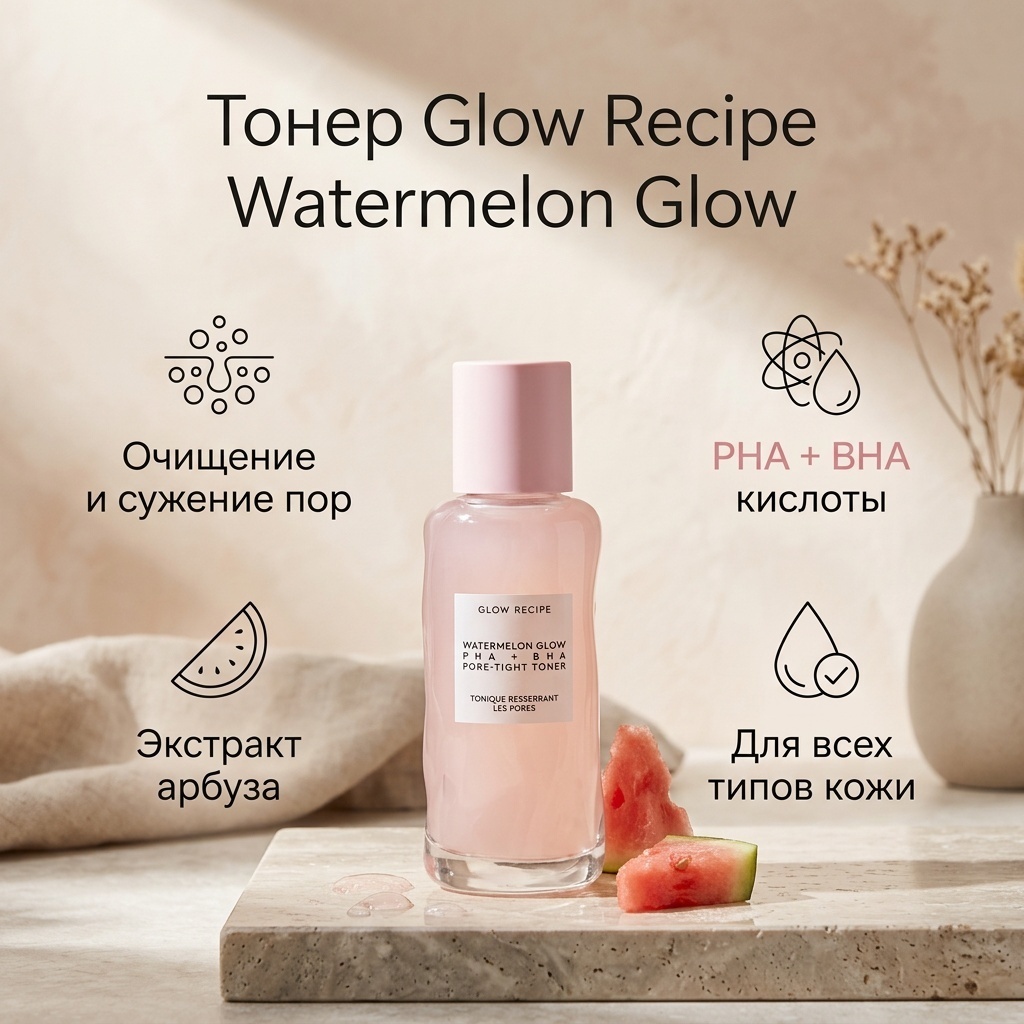 Glow Recipe тонер Watermelon Glow 40 мл