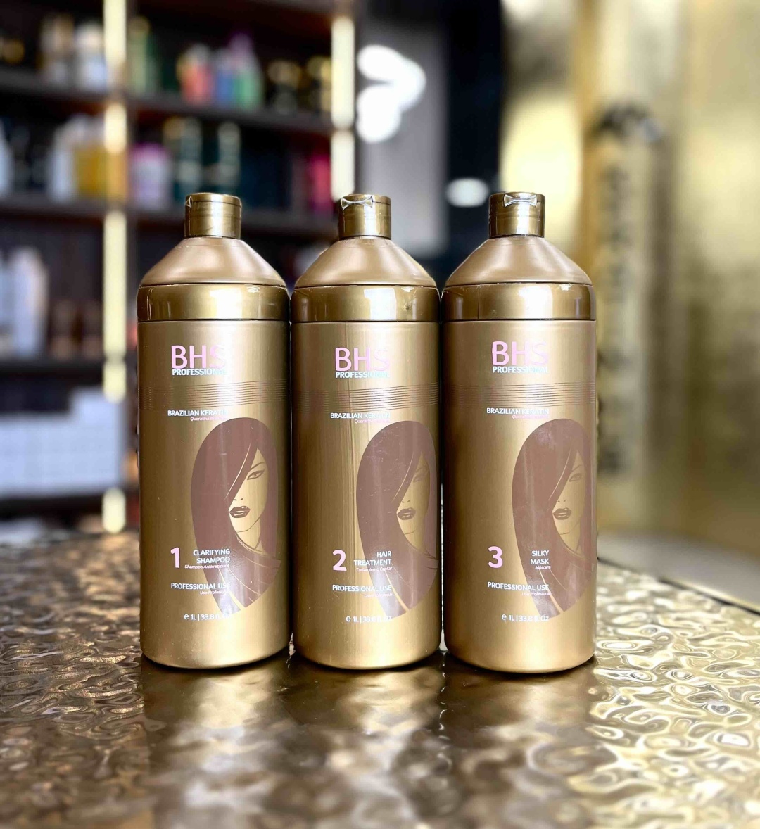 BHS кератин Brasilian Hair Seduction комплект 1,2,3 Бразильский кератин 3000 мл