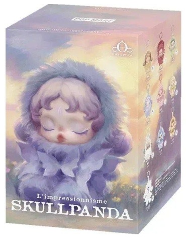 Брелок POP MART skull panda l'impressionnisme 10 пластик, металл 1 шт