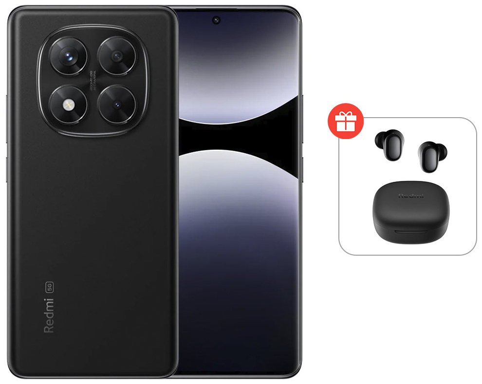 Смартфон Redmi Note 14 Pro 5G 12 ГБ/512 ГБ черный + подарок