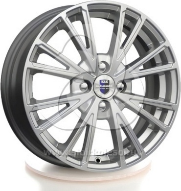 K&K Меандр сильвер 54.1 6x16/4x100 D54.1 ET49 4 диска черный, серебристый, графит