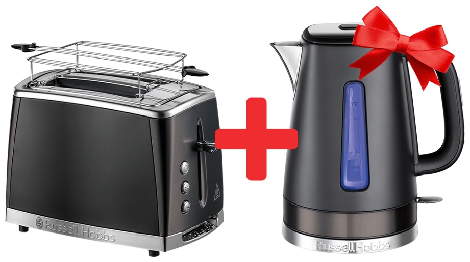 Тостер Russell Hobbs 26150-56 + чайник Russell Hobbs 26140-70 черный