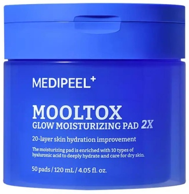 MEDI-PEEL тонер-пэды Увлажняющие пэды для лица Mooltox Glow Moisturizing Pad 2х 50шт 120 мл
