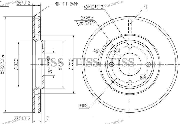 JD Диск Тормозной JBD0054