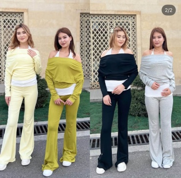 Костюм повседневный Aqerkem желтый