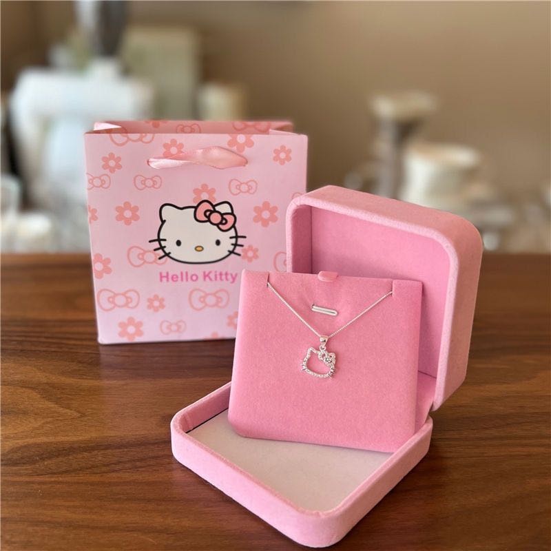 Подвеска Hello Kitty бижутерный сплав, фианит