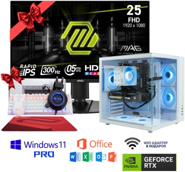 MaxComp i5-14400F / RTX 5060 Ti 8 Гб / 32 Гб / SSD 1000 Гб / Win 11 Pro