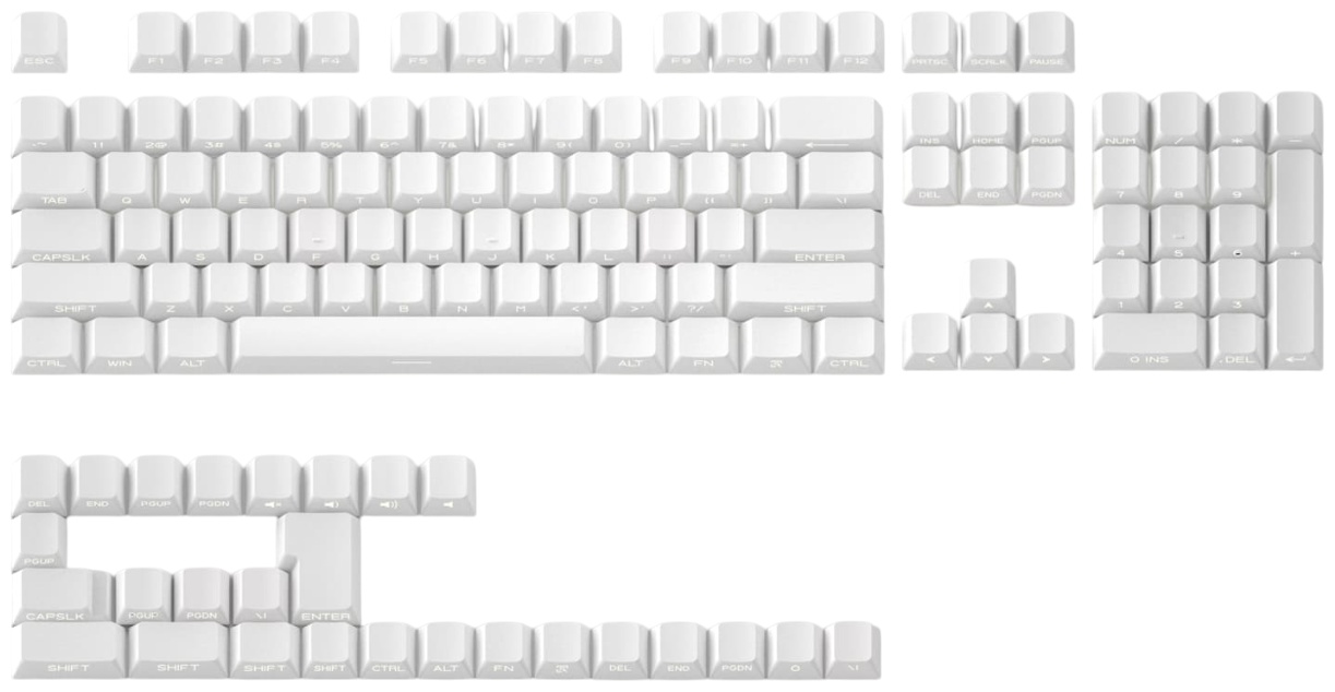 Кейкапы для клавиатуры Classic Keycap set 130-Key белый