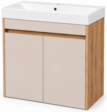Тумба с раковиной ORBITA-4 Ma6002DFCapDer, 60x82x47 см, капучино