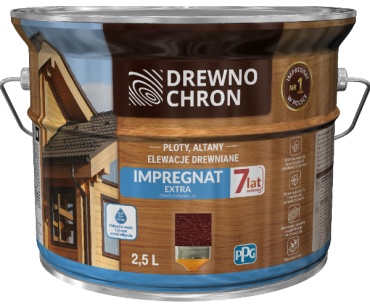Drewno Chron пропитка Impregnat Extra японская вишня, 2.5 л