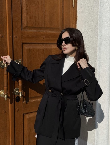 Плащ MaxMara черный