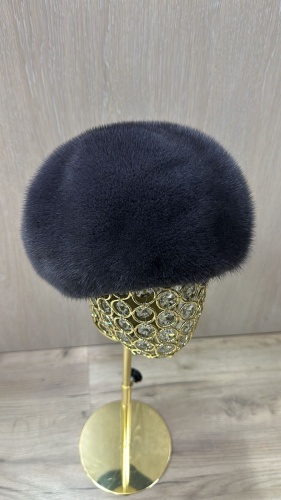 Берет SemiFur размер 56, 57, 58, 59, антрацит