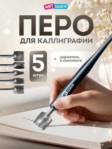 Перо ArtSpace сталь 5 шт