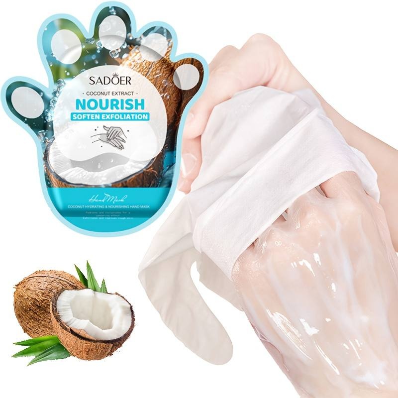 SADOER перчатки для рук Nourish Coconut Extract 1 пара