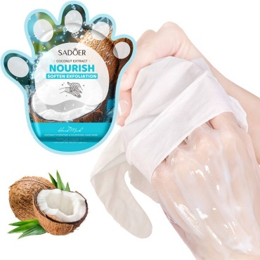 SADOER перчатки для рук Nourish Coconut Extract 1 пара