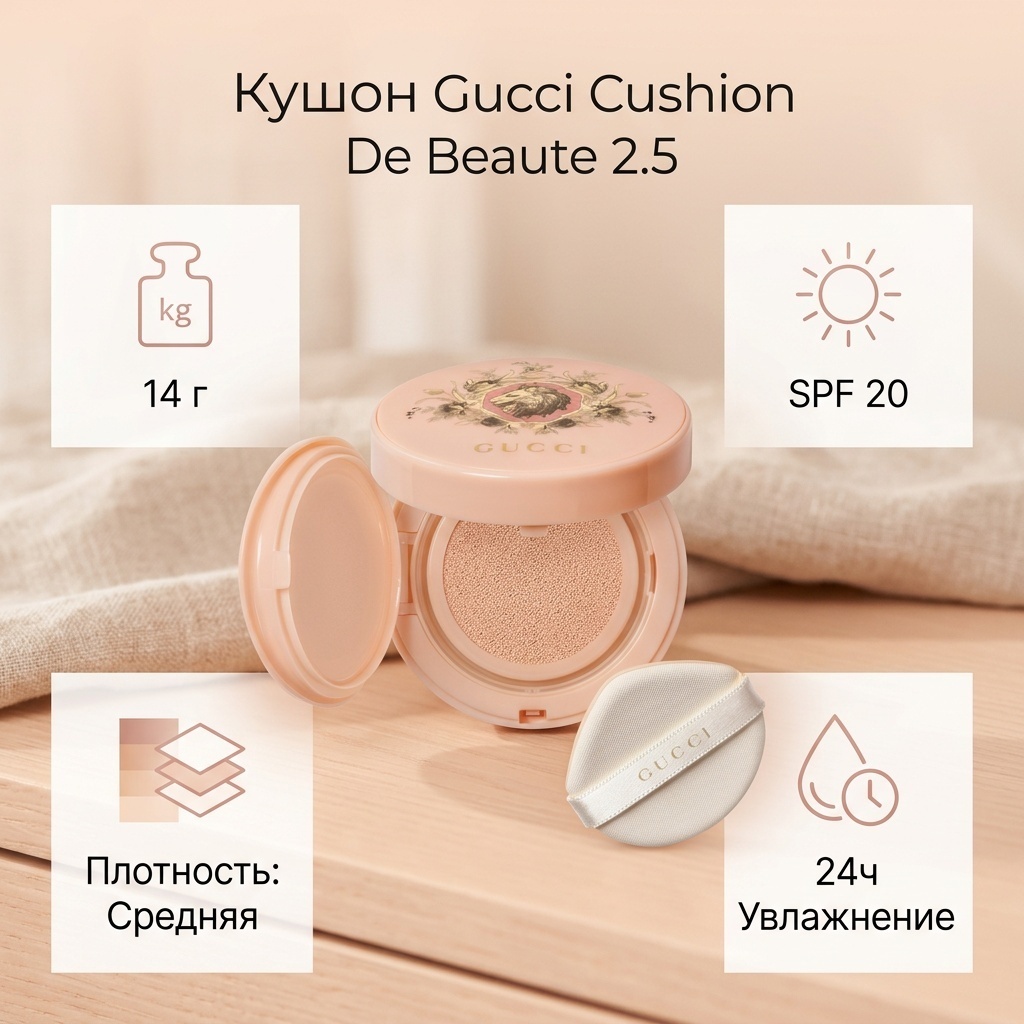 GUCCI Cushion De Beaute кушон 2.5 14 г