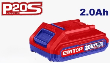 Аккумулятор EMTOP EBPK20011 Li-Ion 20 В 2 Ач 1 шт