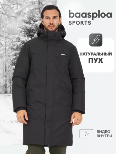 Пуховик черный