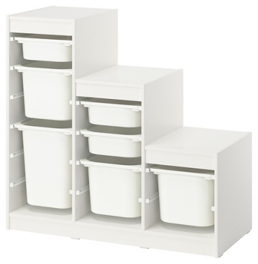 Детский стеллаж IKEA TROFAST, 99x44x95 см, белый