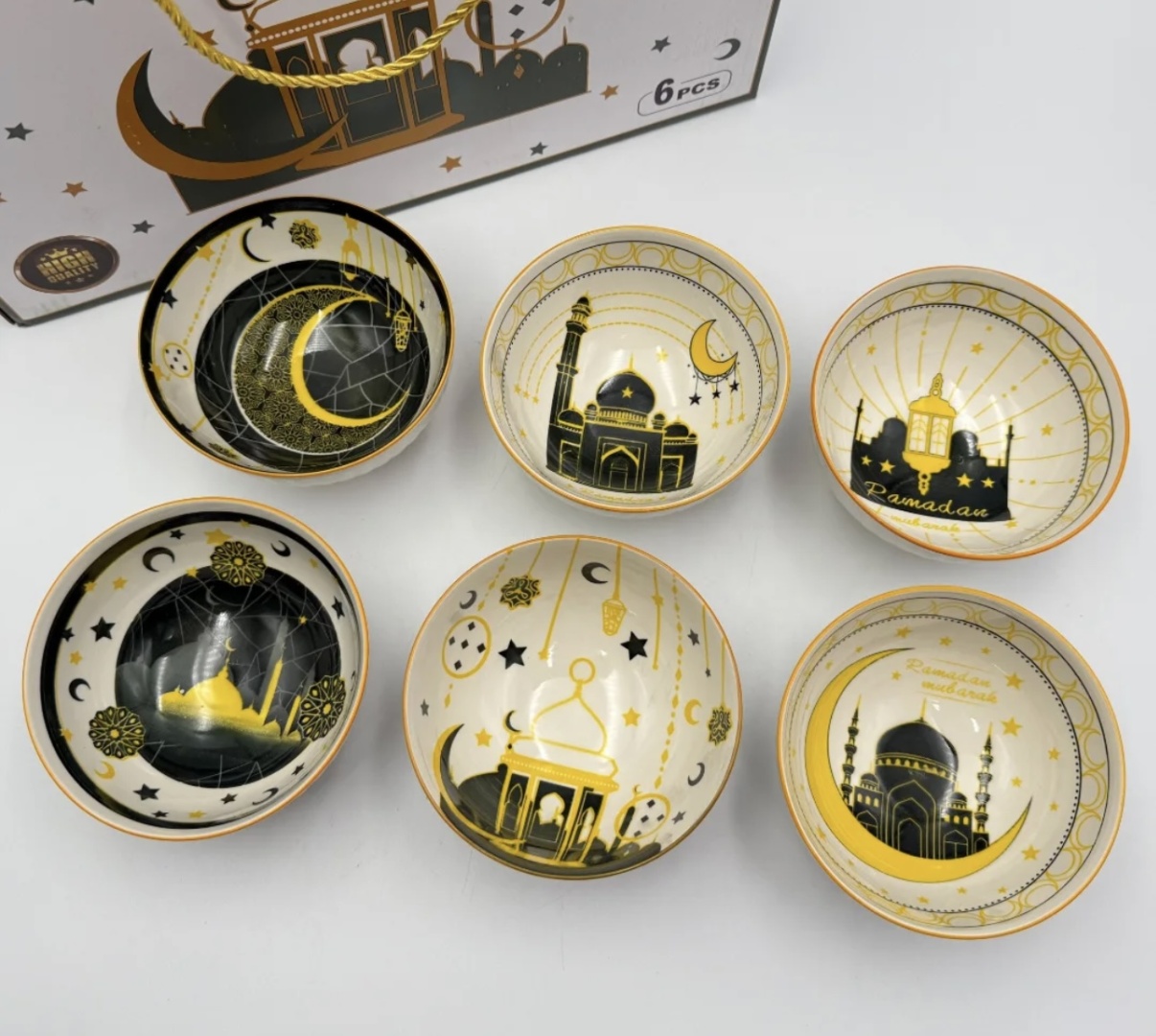 Набор пиал Ramadan 40 мл, керамика, 6 шт