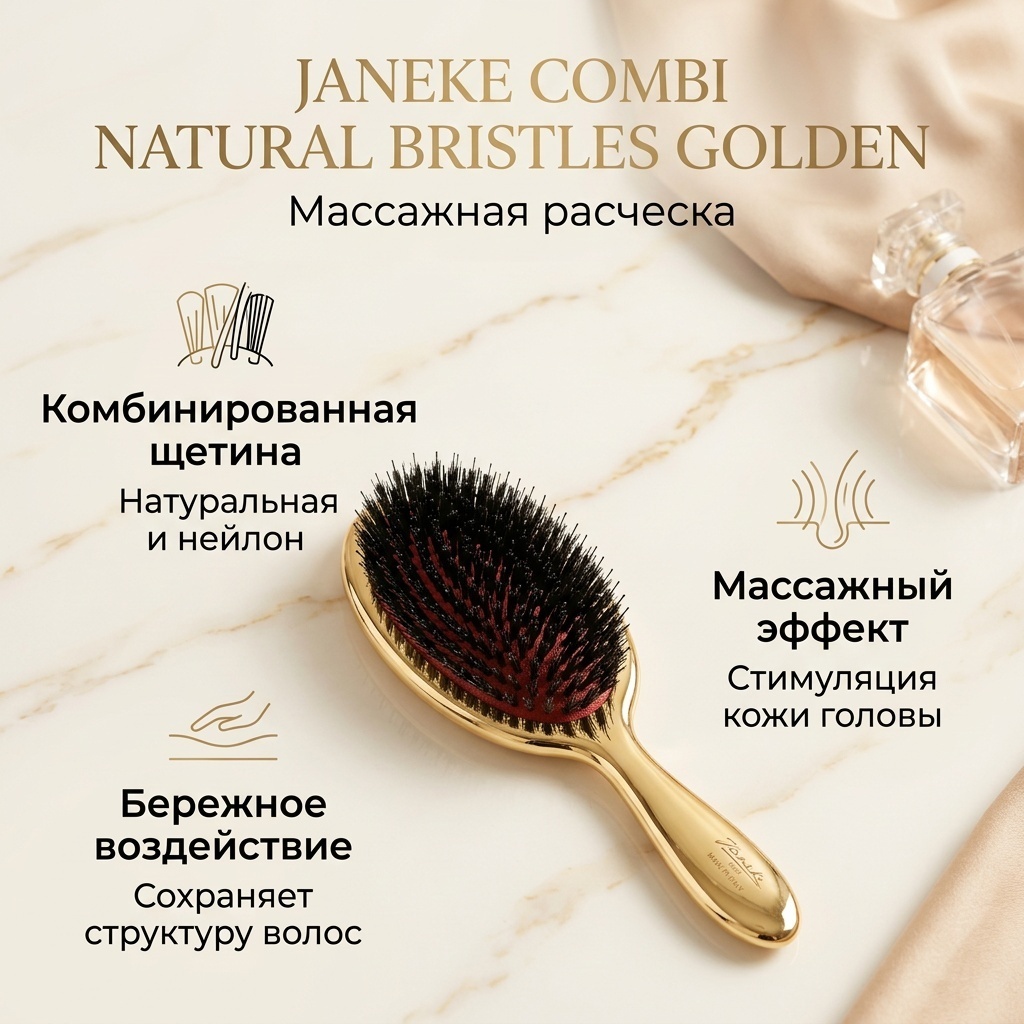 Janeke массажная расческа 14