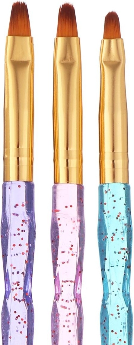 Brush Rounded Набор кистей для геля закругленные 3 шт