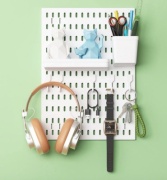 Полка 30382394_Органайзер настенный качественный, 30х2x42 см, белый