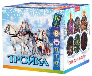 Батарея салютов Батарея салютов "Тройка", 36 залпов, залпов 36