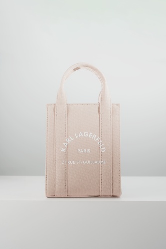 Мини-сумка Karl Lagerfeld текстиль розовый