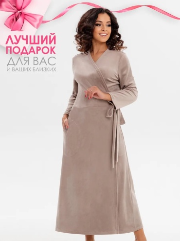 Велюровый халат мультиколор