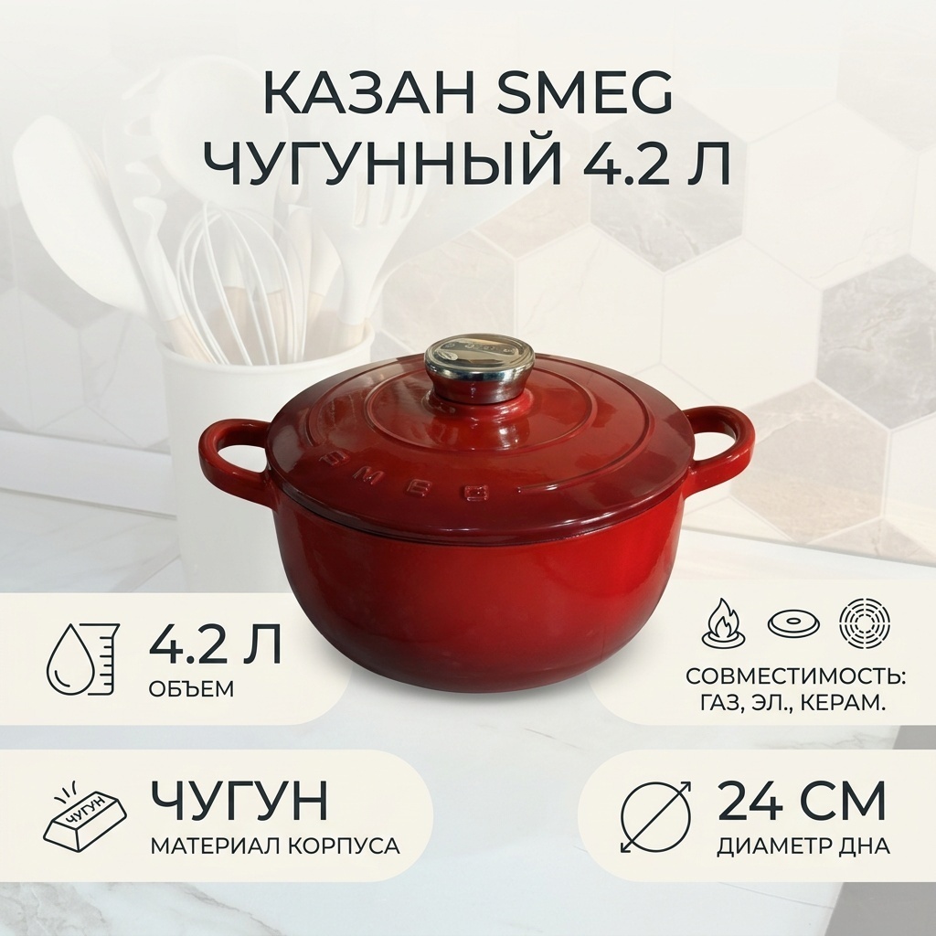 Казан 4.2 л, чугун