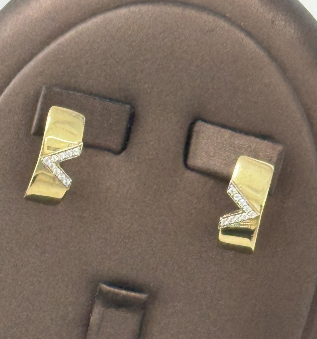 Серьги Italian Gold 5653 вес 2.96 г золото, фианит