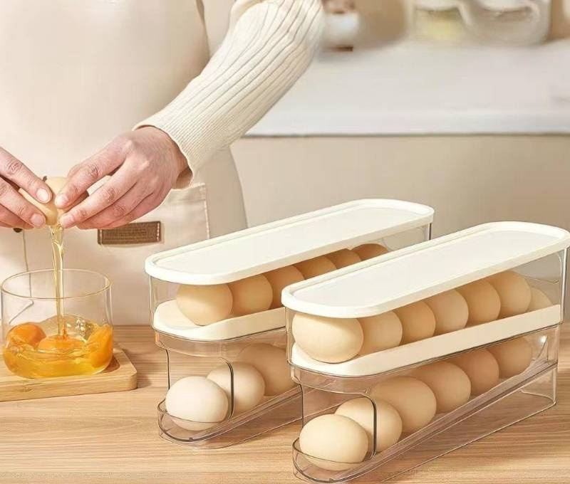 Eva Goods контейнер для яиц с автоматической подачей, компактный дизайн, полипропилен