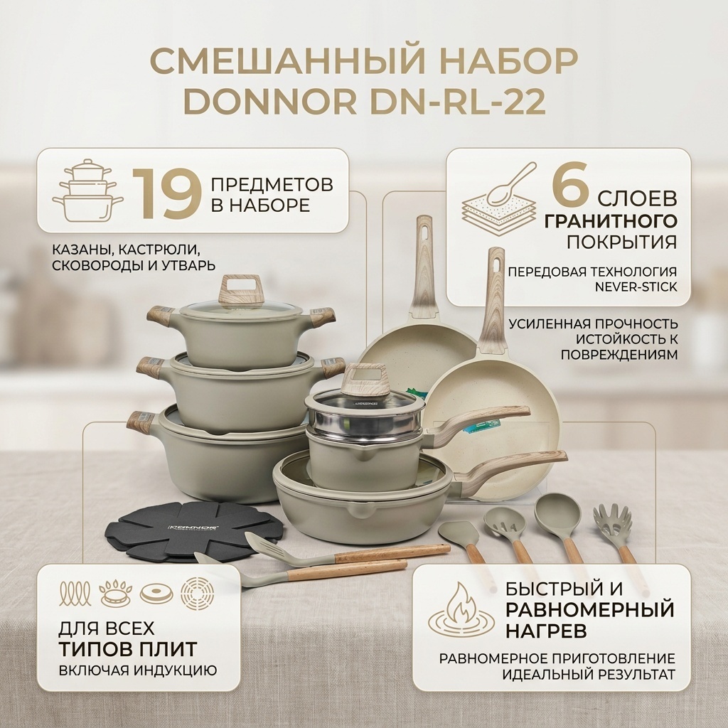 Смешанный набор Donnor 19 в 1