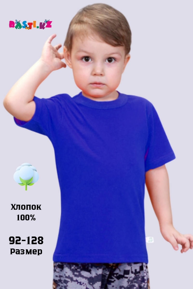 Футболка Без принта синий