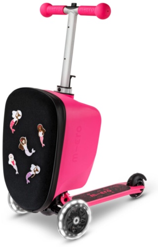 Чемодан Micro Scooter Luggage Junior Patch & Play полипропилен, текстиль 13 л розовый