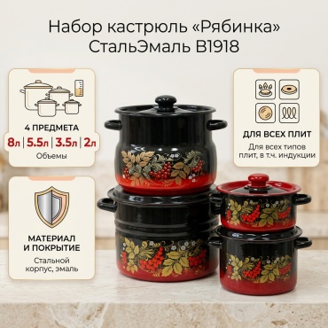 Смешанный набор СтальЭмаль 4 в 1