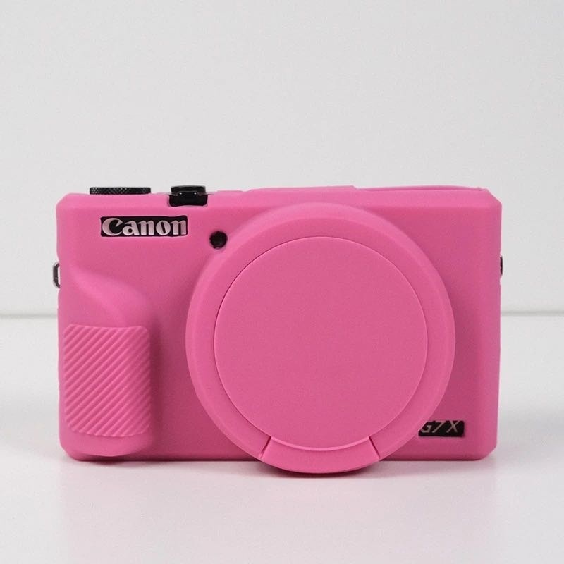Чехол MAMEN для Canon PowerShot G7X Mark III розовый