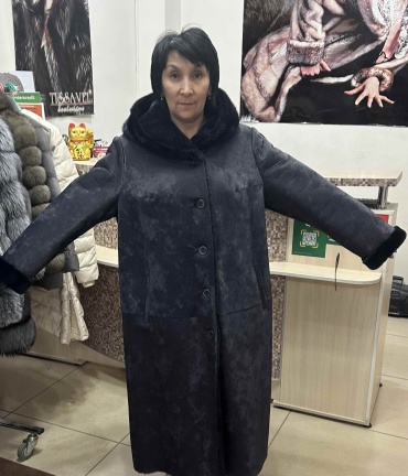 Дубленка Boni pelle серый