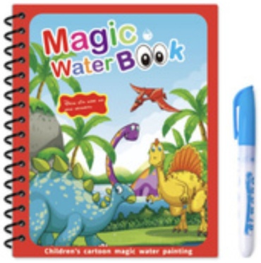 Многоразовая водная раскраска динозавры Magic water book