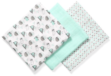 Пеленка текстильная BabyOno 397/04, 3 шт, 70x70 см