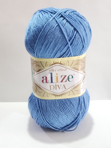Моток Alize Diva 303 Джинсовый синий 350 м 100 г
