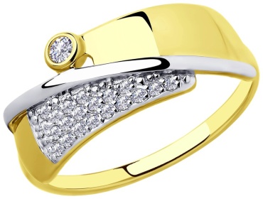 Diamant 3736083 размер 17 вес 1.71 г золото, фианит