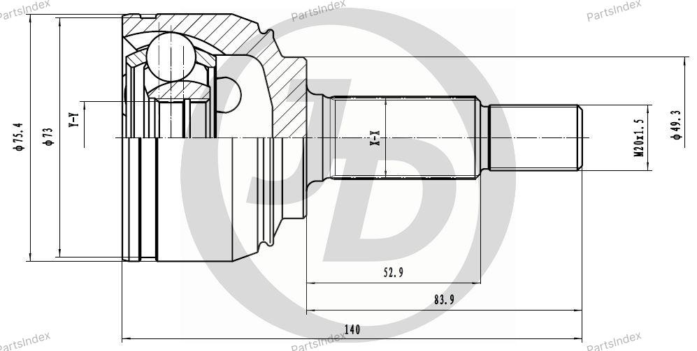JD ШРУС JCT0141