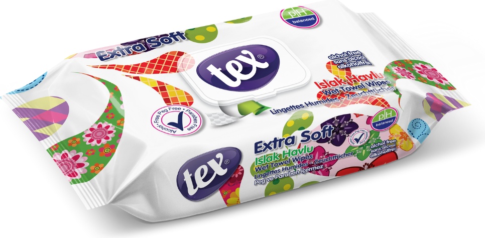 Влажные салфетки Tex Extra soft 60 шт