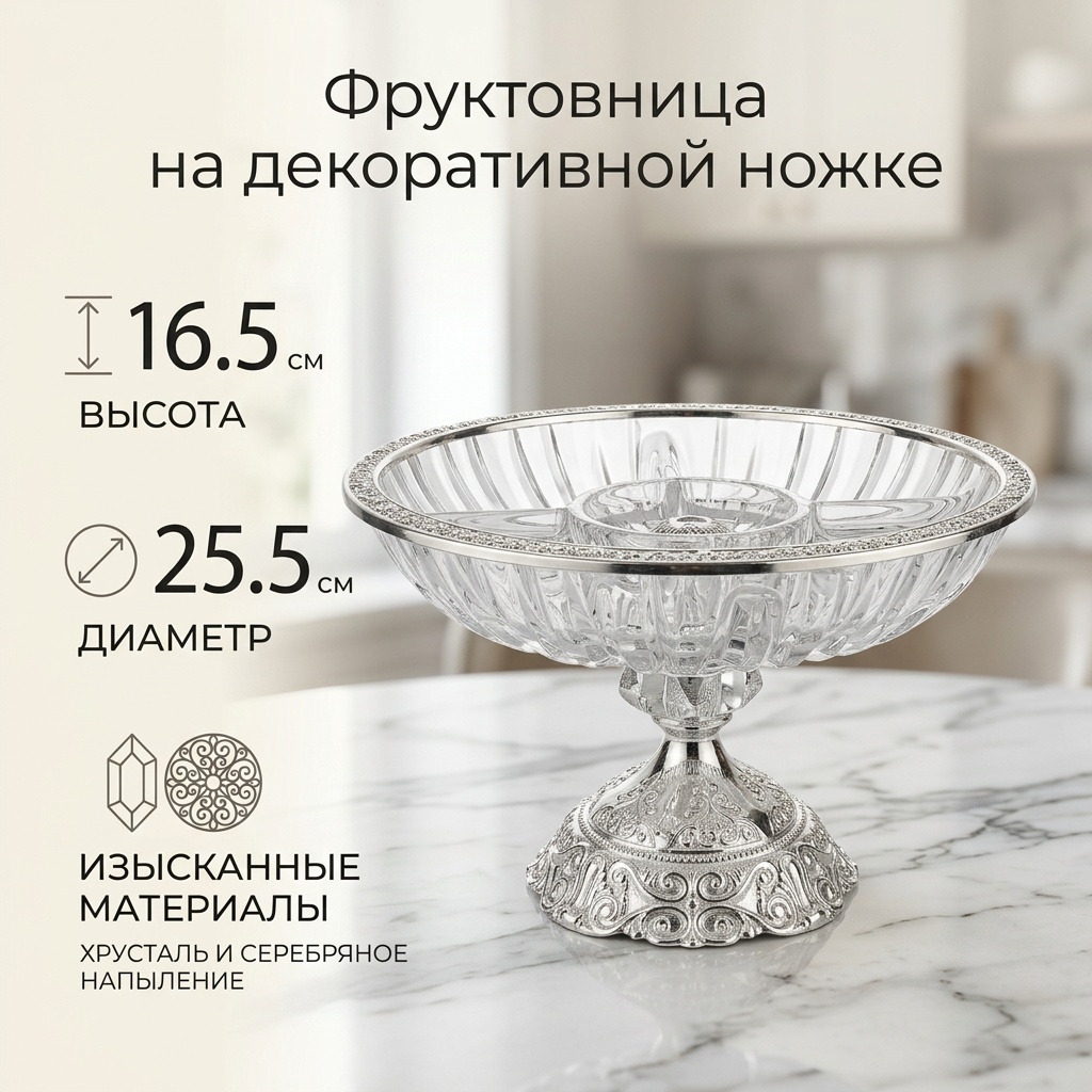 Luxury Star менажница U21415/S круглая 1 шт
