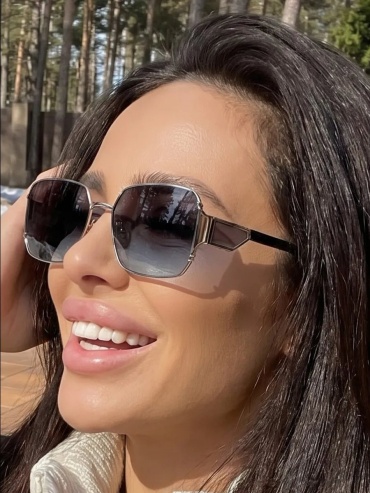 Clarissa солнцезащитные очки нестандартные однотонные
